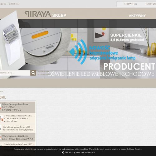 Oświetlenie nadszafkowe do kuchni