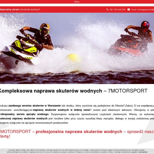 Naprawa skuterów wodnych sea-doo w Toruniu