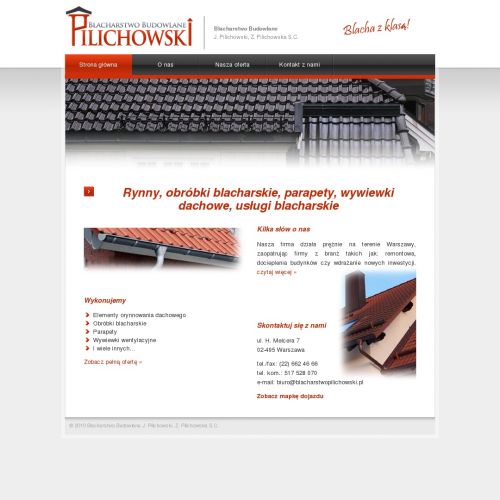 Blachodachówka w Warszawie