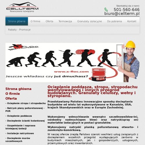 Wdmuchiwanie wełny mineralnej