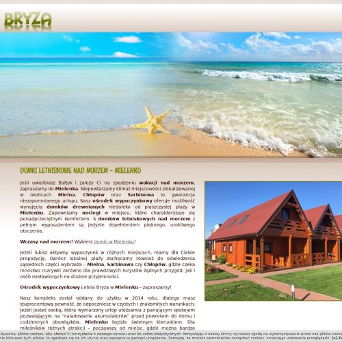 Mielno - domki letniskowe nad morzem sarbinowo