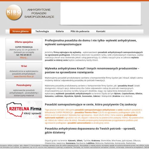 Wylewki anhydrytowe - Zabrze