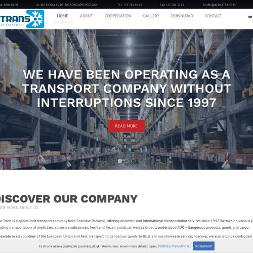 Firma przewozowa w Warszawie