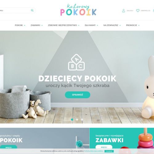 Drewniana półka do pokoju dziecka