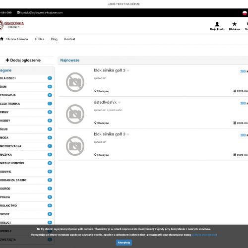 Tablica ogłoszeń - Gdynia