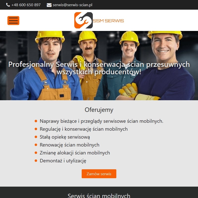 Naprawa ścian składanych w Krakowie