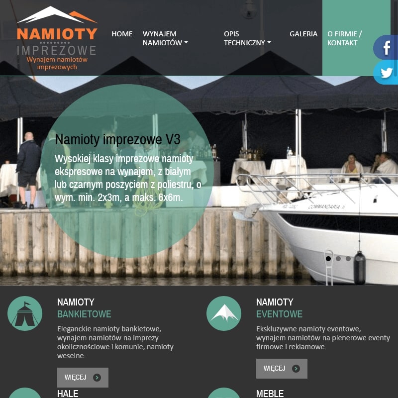 Namioty weselne wypożyczalnia w Warszawie