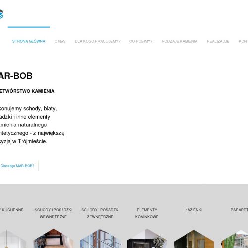 Parapety z konglomeratu Gdańsk