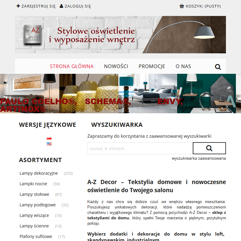 Lampy do gabinetu sklep