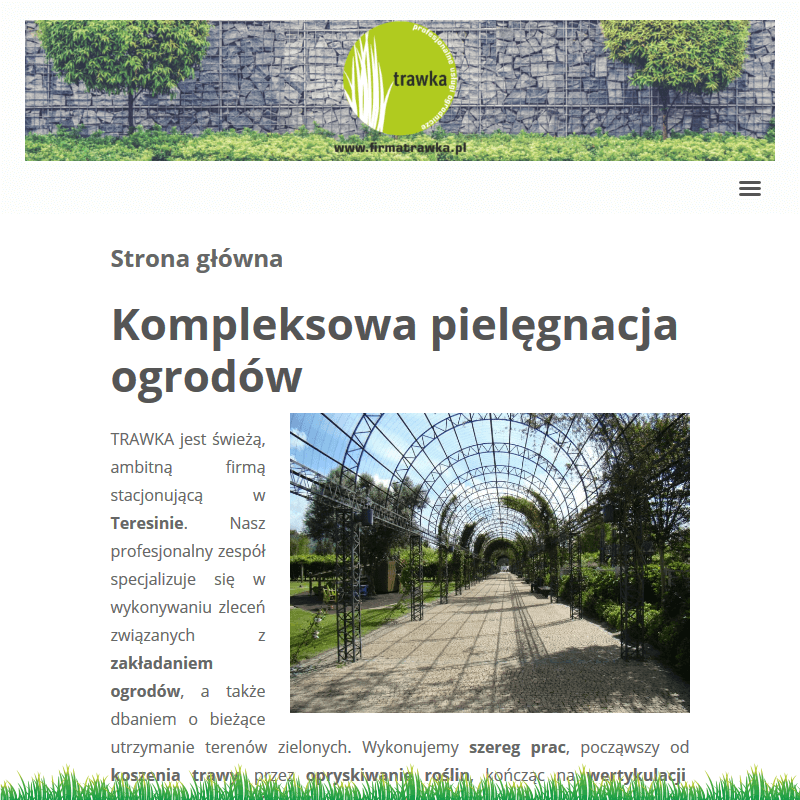 Warszawa - pielęgnacja ogrodów teresin