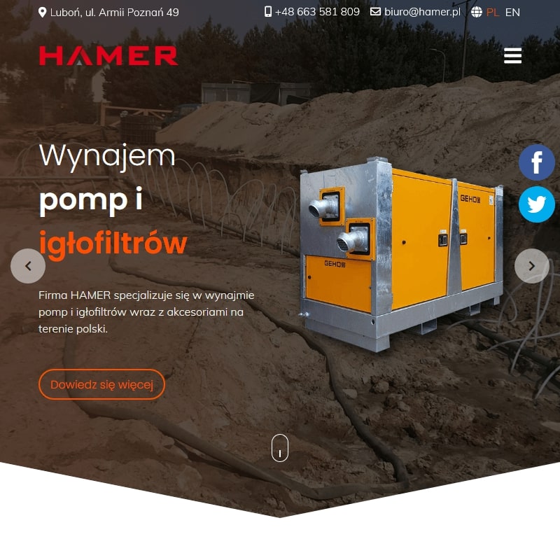 Odwodnienie wykopów igłofiltrami w Szczecinie