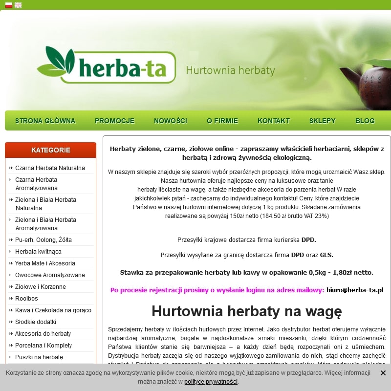 Herbata zielona sencha