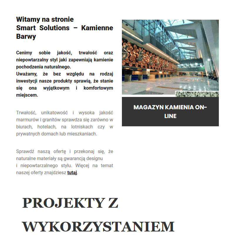 Trawertyn architektoniczny - Warszawa