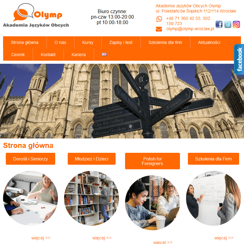 Kurs angielskiego dla dorosłych - Wrocław