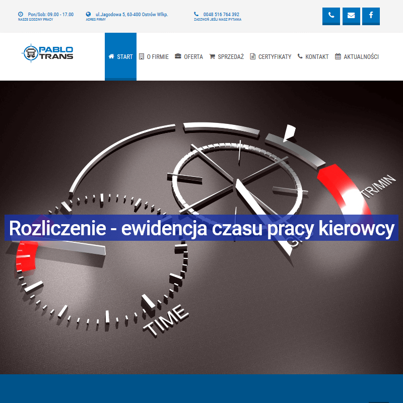 Ewidencja czasu pracy kierowców